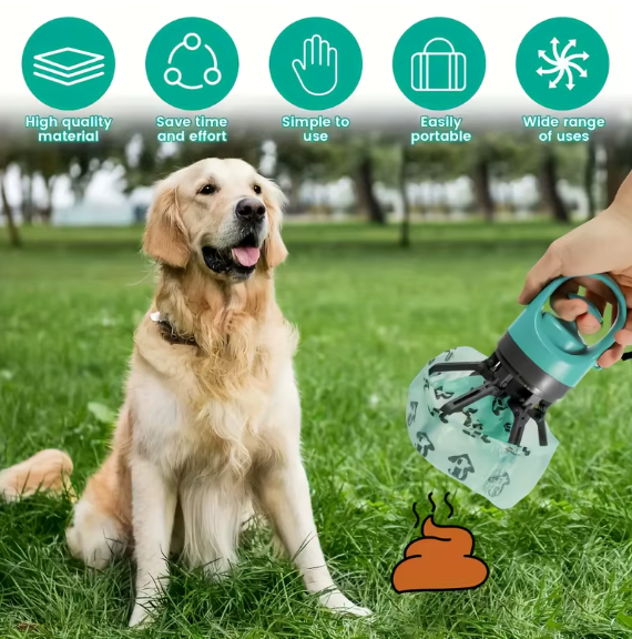 Recogedor Portátil Excrementos mascotas