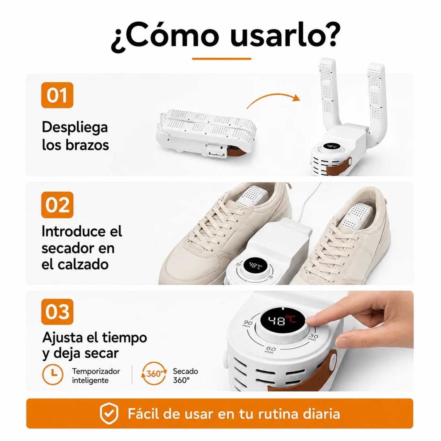 Secador De Zapatos Portátil